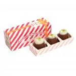 A branded Eco Sliding Box containing three Mallow Mountain Chocolates