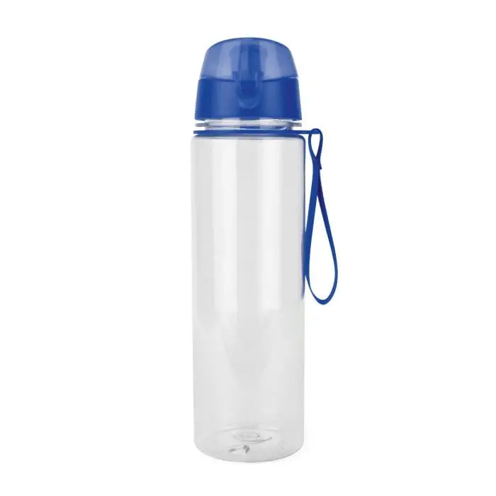 Branded Elder 725ml Bottle with Coloured Flip Top and a clear body with Blue Lid