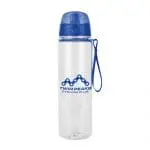 Branded Elder 725ml Bottle with Coloured Flip Top and a clear body with Blue Lid