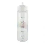 Branded Evander 725ml Sports Bottle with Sipper and Straw with hydration tracking increments