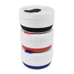 Branded Foldable Cup 355ml Lids Folded Up