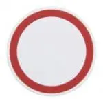 Promotional white and red round wireless charging pad with printed logo