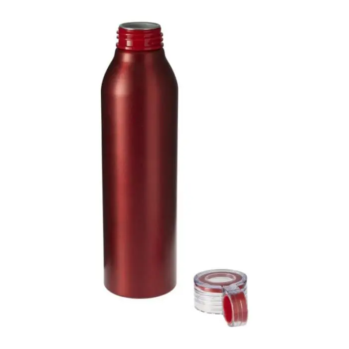 Branded Grom Aluminium Water Bottle 650ml in various colours with printed logo or design