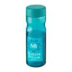 Branded H2O Active Base Screw Cap Bottle in aqua with aqua lid and printed logo