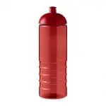 Printed Eco Treble Dome Lid Bottle 750ml in red with red lid and printed logo or design