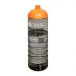 Printed Eco Treble Dome Lid Bottle 750ml in grey with orange lid and printed logo or design