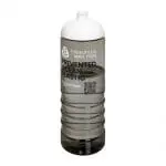 Personalised Eco Treble Dome Lid Bottle 750ml in grey with white lid and printed logo or design