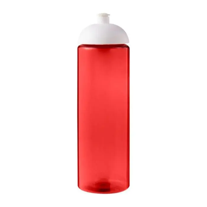 Branded Eco Vibe Dome Lid Bottle 850ml in red with white lid and printed logo