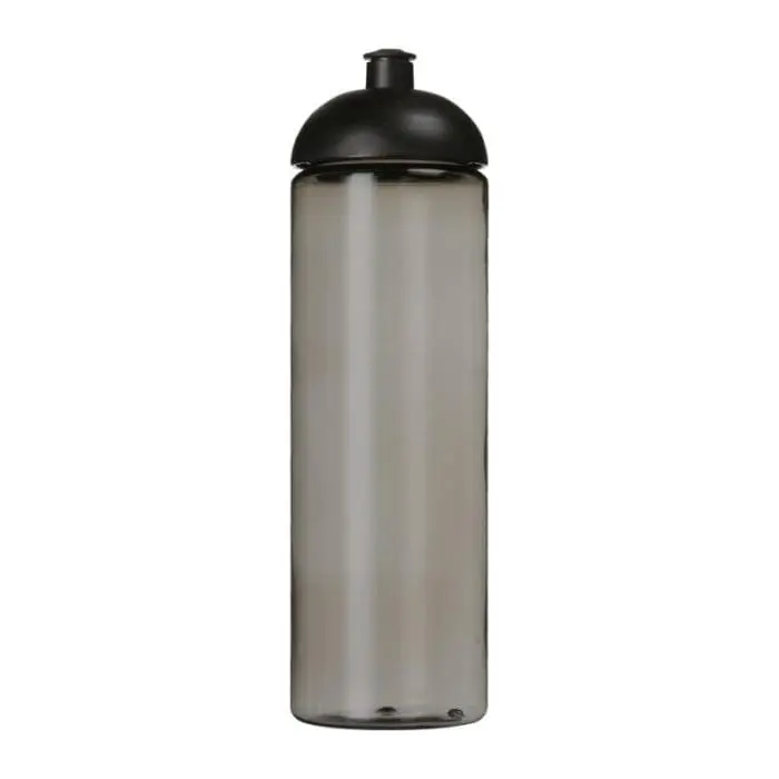 Promotional Eco Vibe Dome Lid Bottle 850ml in grey with black lid and printed logo