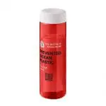 Printed H2O Active Eco Vibe Screw Lid Bottle 850ml in red with white lid and printed logo