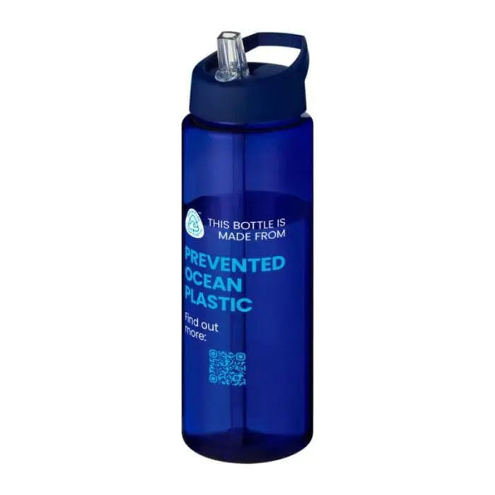 Printed Eco Vibe Spout Lid Bottle 850ml in blue printed with your logo or design