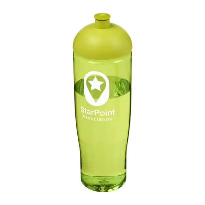 Printed H2O Active Tempo Lid Bottle in light green with light green lid and printed logo