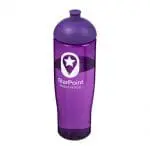 Printed H2O Active Tempo Lid Bottle 700ml in purple with purple lid and printed logo