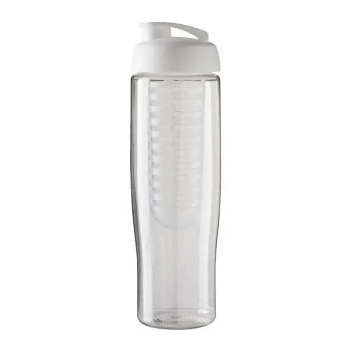 Branded Tempo Flip Lid Infuser Bottle 700ml in a variety of colours with printed logo