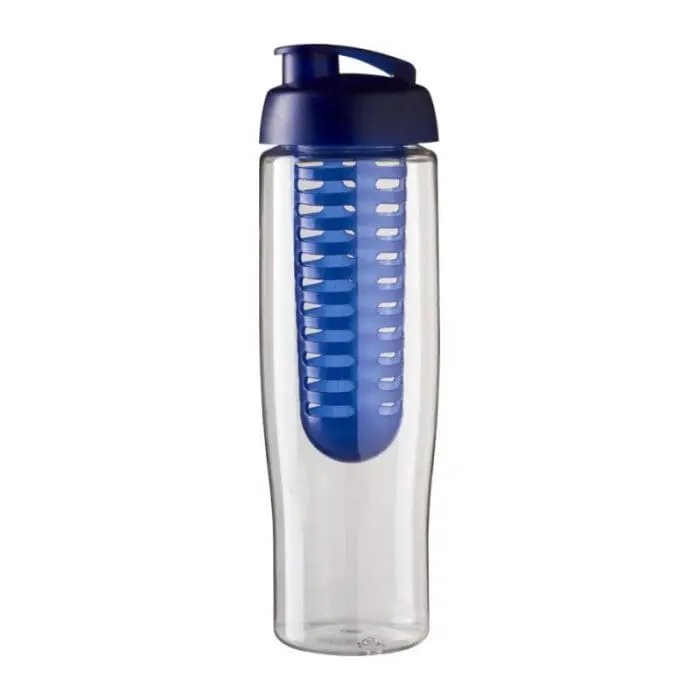 Branded Tempo Flip Lid Infuser Bottle 700ml in a variety of colours with printed logo