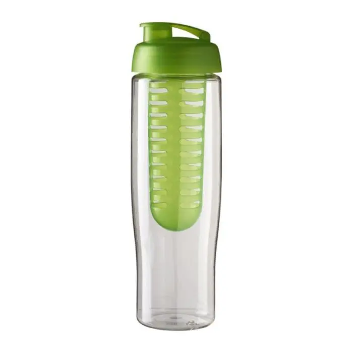 Branded Tempo Flip Lid Infuser Bottle 700ml in a variety of colours with printed logo