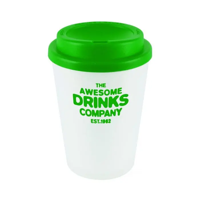 Branded Haddon Take Out Mug 350ml with Green Lid