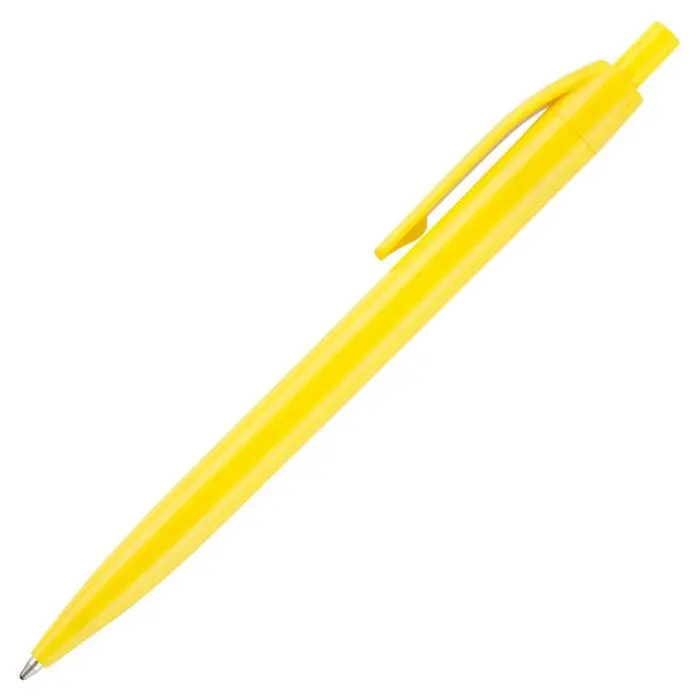 Personalised Kane colour ball pen in yellow with printed logo