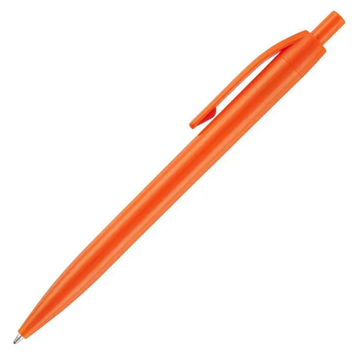 Promotional Kane colour ball pen in orange with printed logo