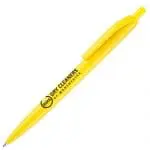 Promotional Kane colour ball pen in yellow with printed logo