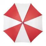 Promotional Golf Umbrella with Wooden Handle with printed logo top view