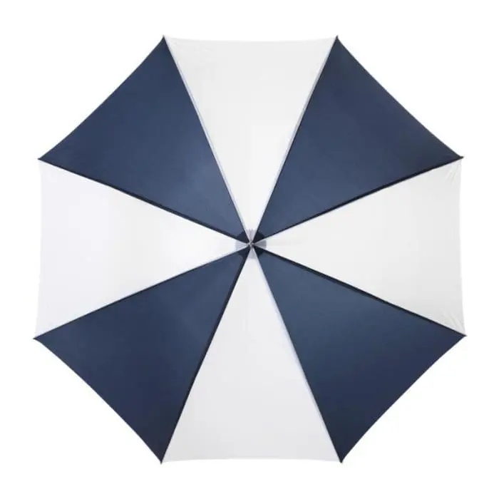 Promotional Golf Umbrella with Wooden Handle with printed logo top view