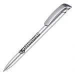 Promotional Koda Argente ball pen in silver with printed logo