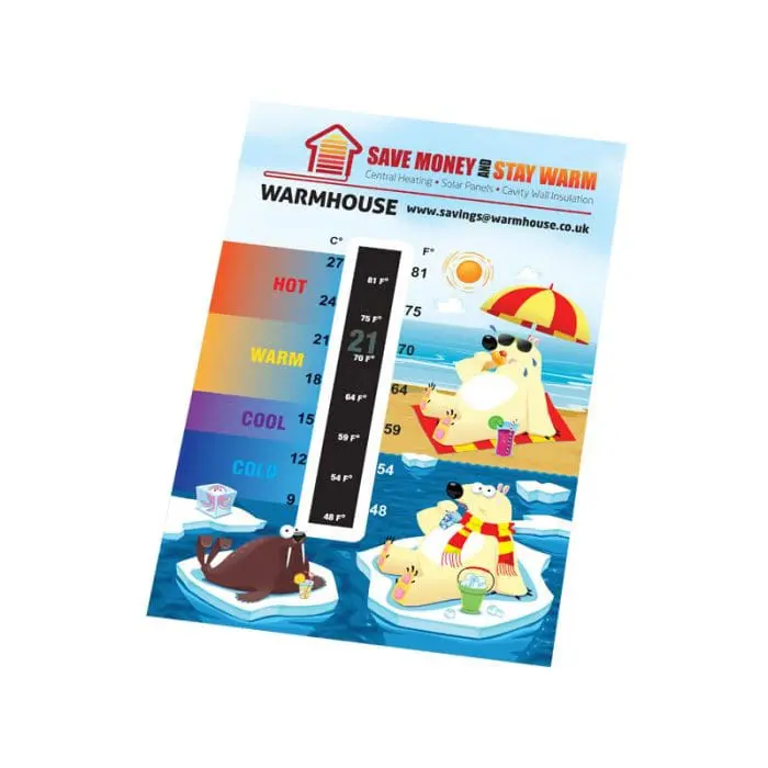 Branded Large Temperature Gauge Card