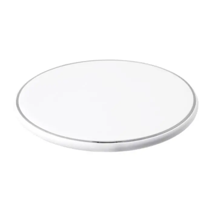 Branded round wireless charging pad with printed logo