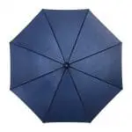 Branded Auto Open Umbrella with Wooden Handle and printed logo top view