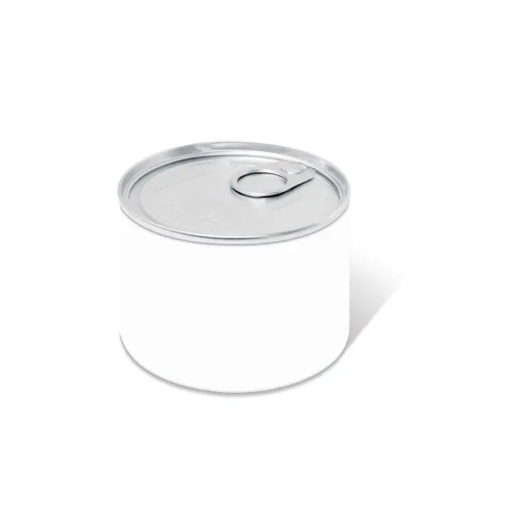 Branded mini ring pull tin with chocolate Beanies sweets and printed logo