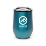 Branded Monet Steel Travel Mug 350ml in Light Blue