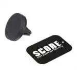 Printed Mount-Up Magnetic Smartphone Stand in black with printed logo