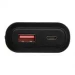 Promotional black high density power bank with printed logo