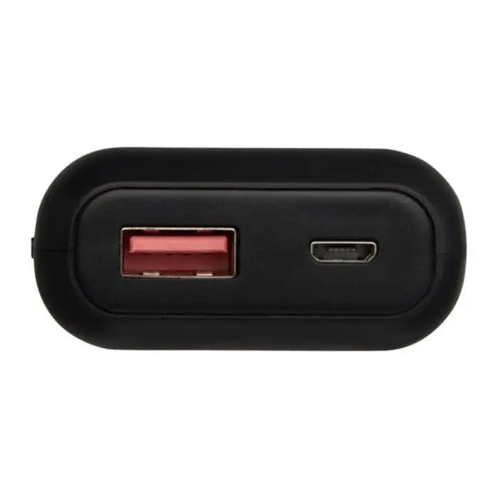 Promotional black high density power bank with printed logo