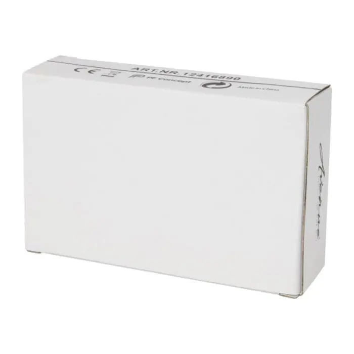 Promotional white high density power bank in white box with printed logo