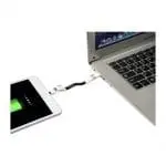 Promotional One 4-in-1 Charging Cable with keyring and printed logo