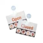 Branded Open & Closed Door Sign for Cafes