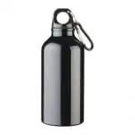 Printed Oregon Aluminium Bottle with Carabiner 400ml in lots of colours with printed logo or design