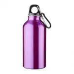 Branded Oregon Aluminium Bottle with Carabiner 400ml in various colours with printed logo or design