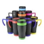 Branded Oregon Black Travel Mug 400ml Colour Range