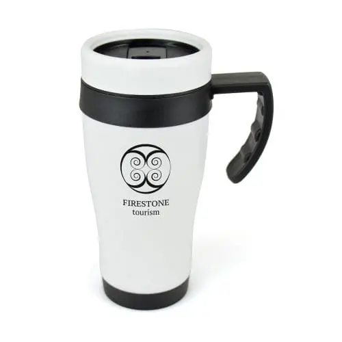 Branded Oregon Blanc Travel Mug 400ml