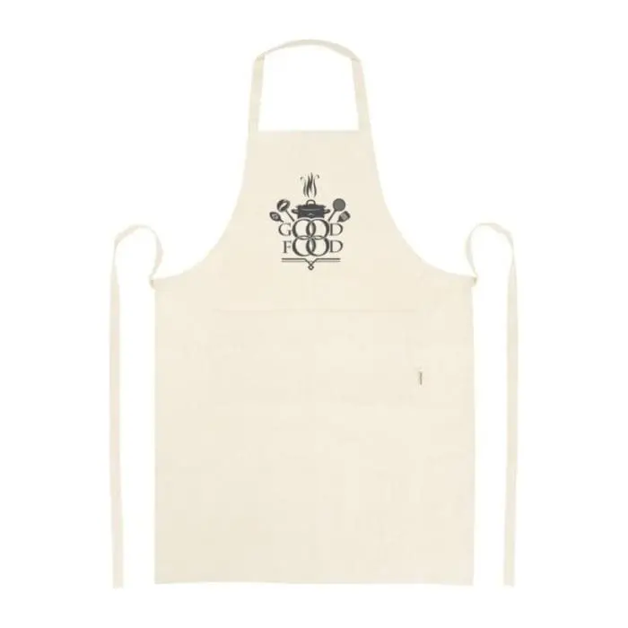 Branded Orissa GOTS Organic Cotton Apron in Natural