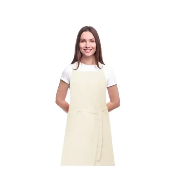 Branded Orissa GOTS Organic Cotton Apron being worn