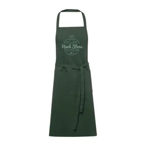 Branded Orissa GOTS Organic Cotton Apron in Green