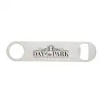 Branded Paddle Bottle Opener in Silver with Logo