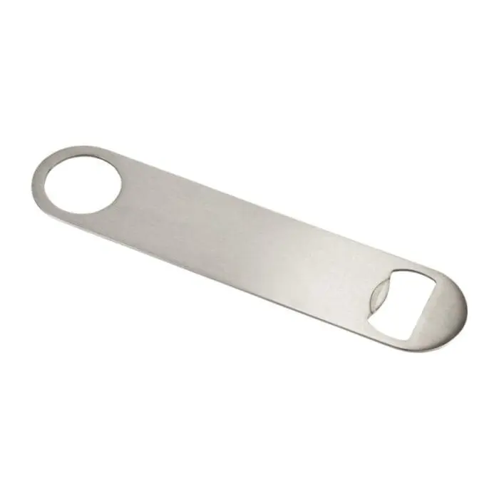 Branded Paddle Bottle Opener in Silver