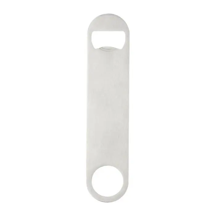 Branded Paddle Bottle Opener in Silver