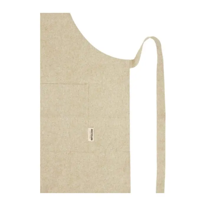 Branded Pheebs Recycled Cotton Apron in Natural