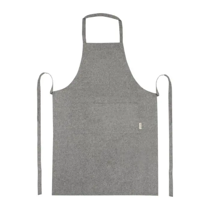 Branded Pheebs Recycled Cotton Apron in Grey